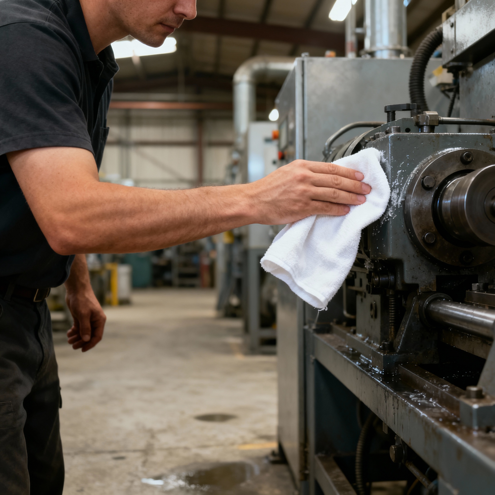 White Cleaning Rags - Premium quality industrial cleaning rags